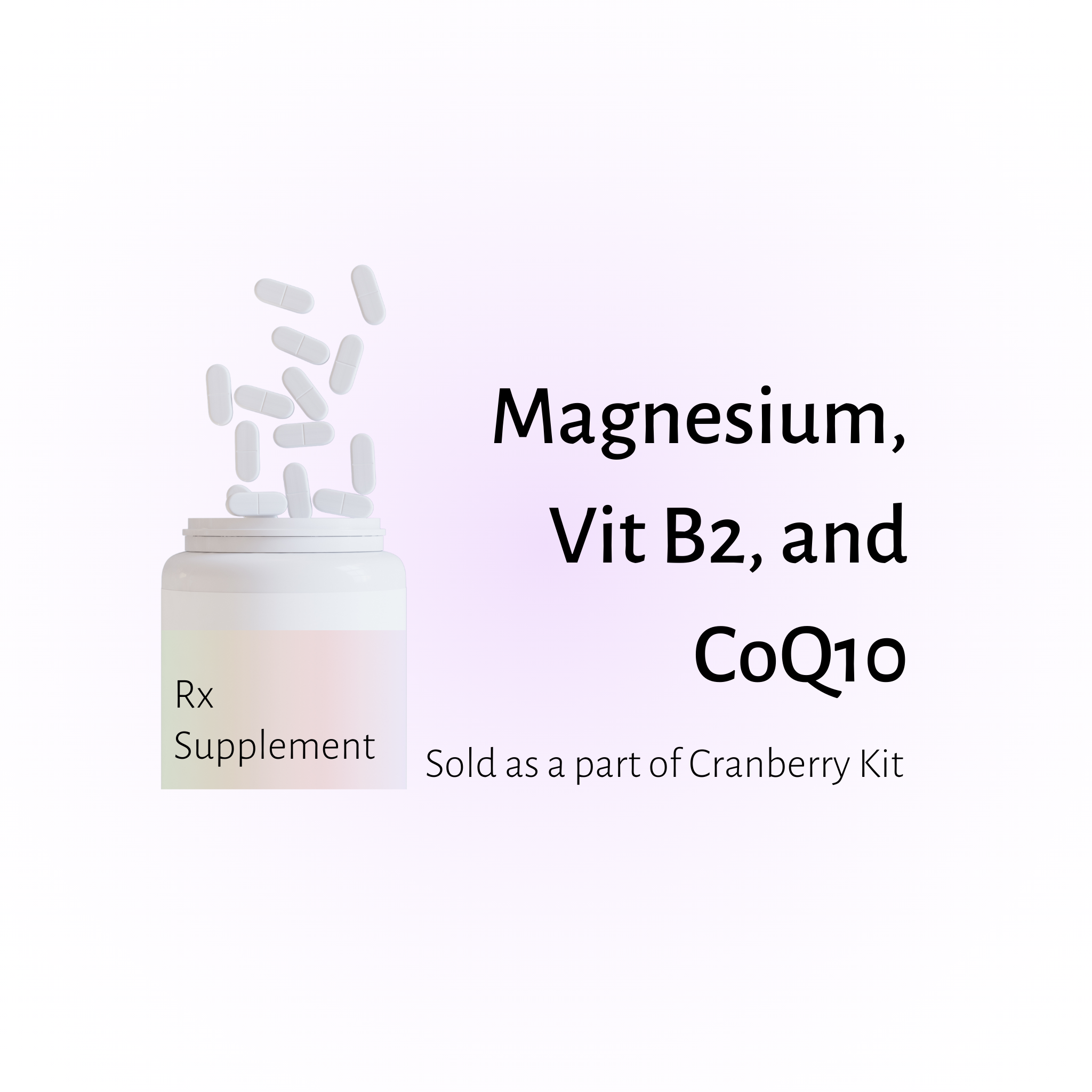 Magnesium + Vitamin B2 + Coenzyme Q10 | 3 months | Cranberry Expert Care